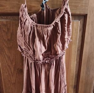 New York & Company Dusty Rose Maxi Dress